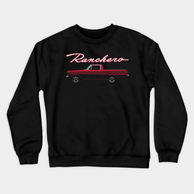 64-65 Red Ranchero Crewneck Sweatshirt by BriteDesign